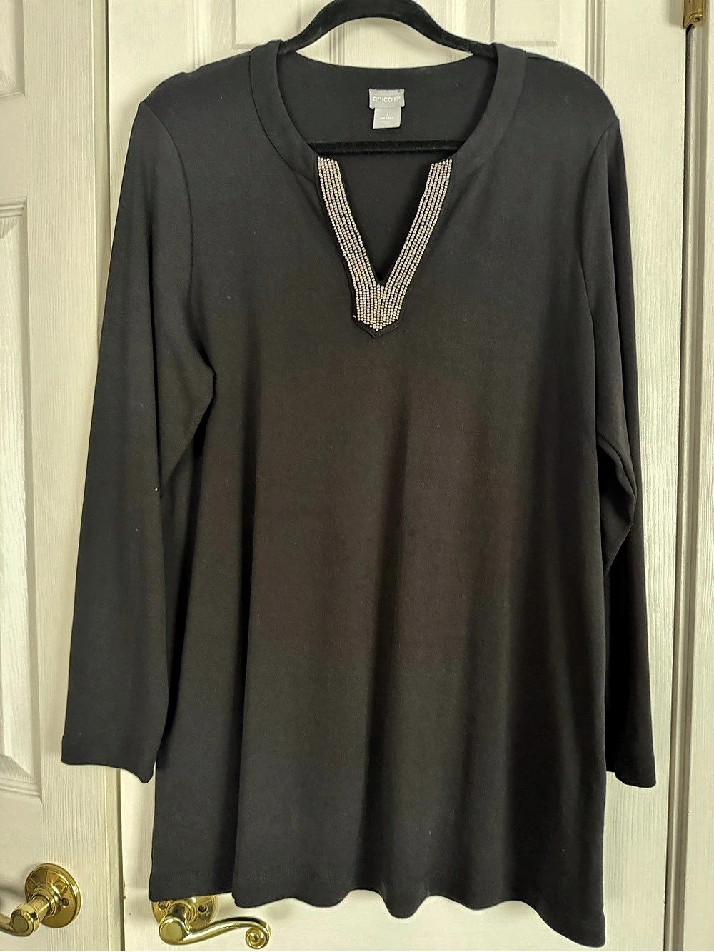 Chico's Black Long Sleeve Tunic